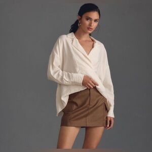 💜 Anthropologie Dylon Long-Sleeve - White - XXS - NWT